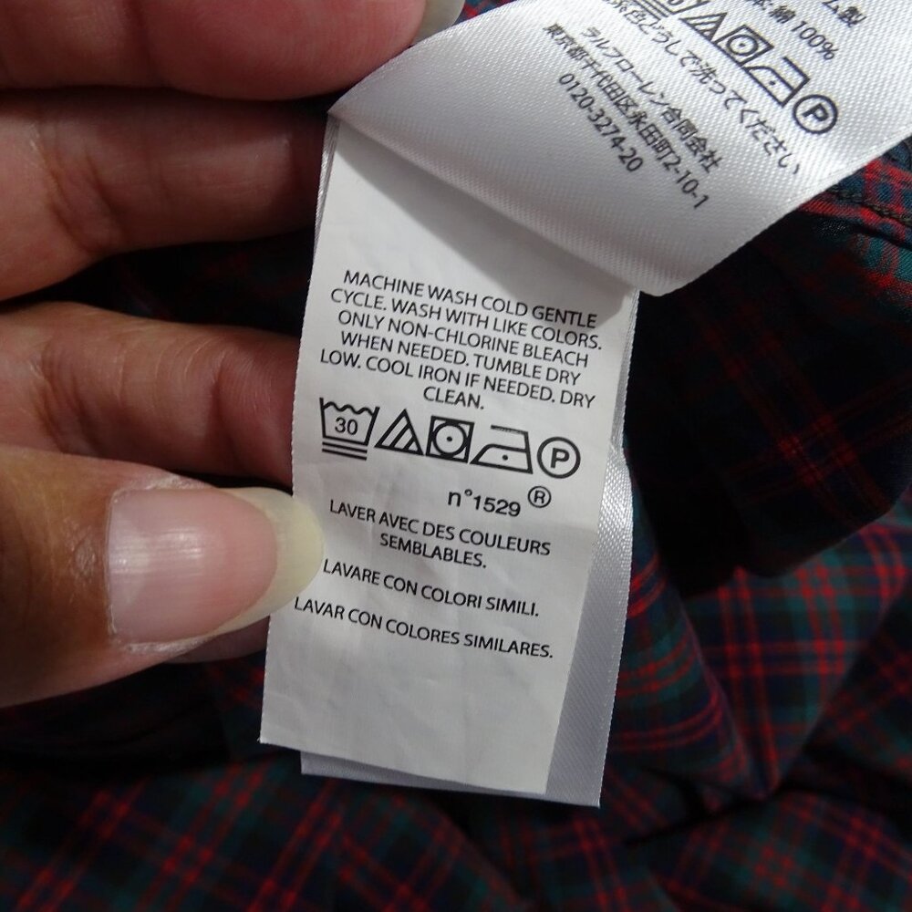 Polo Ralph Lauren Men Classic Fit Plaid Button Down Shirt Red Green XL Christmas - Picture 8 of 12